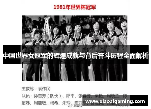 中国世界女冠军的辉煌成就与背后奋斗历程全面解析